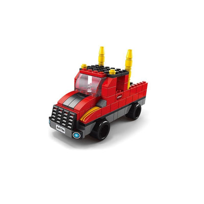 SKY LINE OCEAN 6-in-1 Truck Building Block Set (1000+ Pieces)  STEAM Construction Vehicle Kit for Kids  Build Transport Trucks, Loaders & Heavy Duty Vehicles