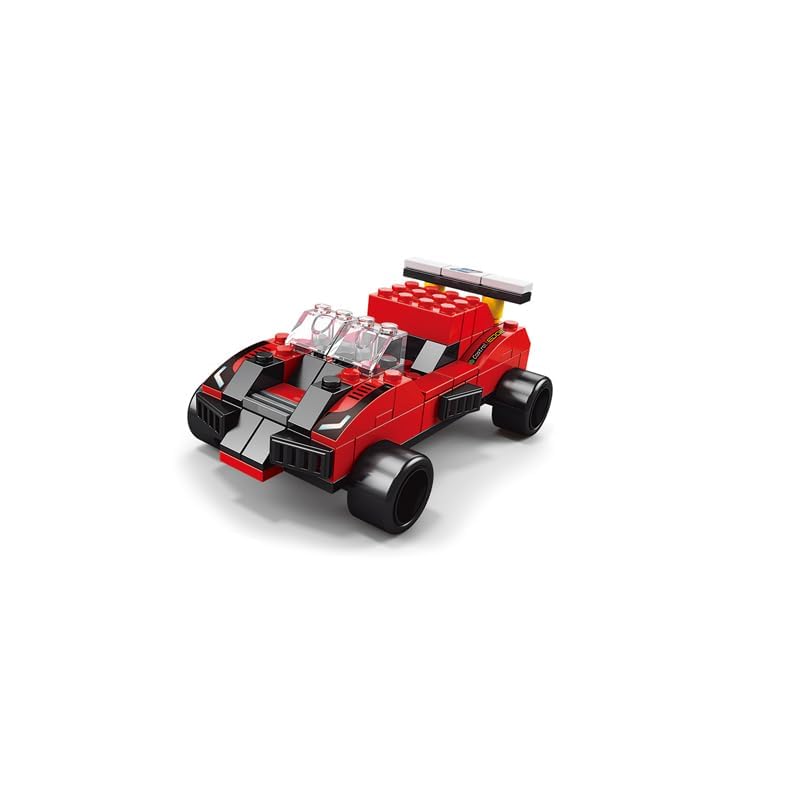 SKY LINE OCEAN 6-in-1 Truck Building Block Set (1000+ Pieces)  STEAM Construction Vehicle Kit for Kids  Build Transport Trucks, Loaders & Heavy Duty Vehicles
