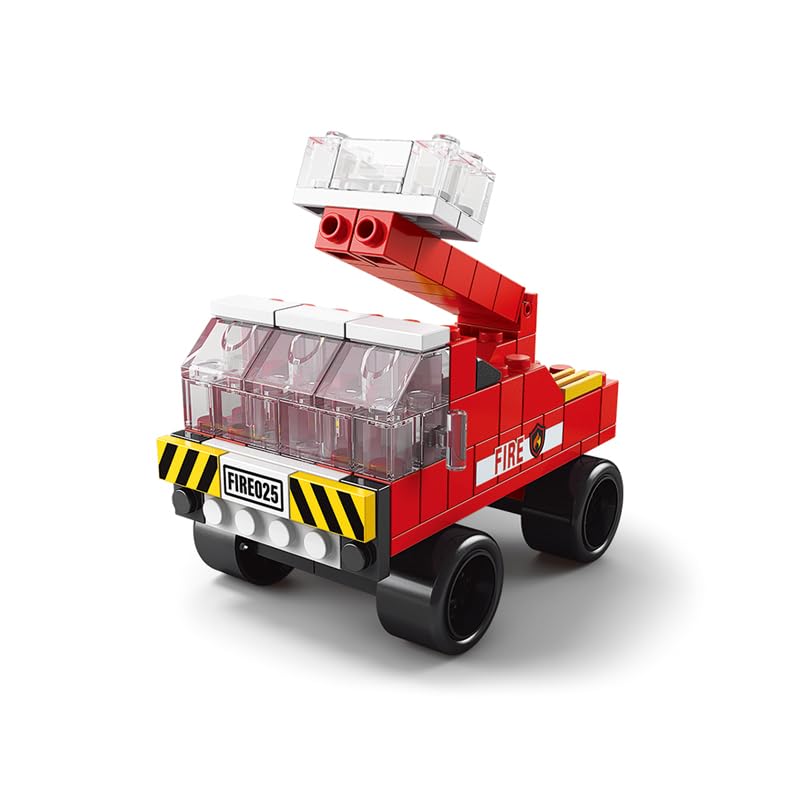 SKY LINE OCEAN 6-in-1 Fire Truck Building Block Set (1000+ Pcs) Toys  STEAM Kit for Kids  Build Fire Engines, Rescue Vehicles & More
