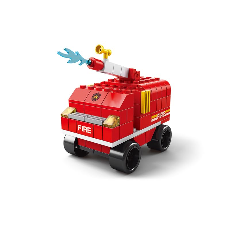 SKY LINE OCEAN 6-in-1 Fire Truck Building Block Set (1000+ Pcs) Toys  STEAM Kit for Kids  Build Fire Engines, Rescue Vehicles & More